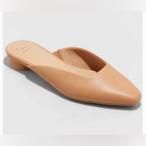 Women’s “Mandy” Blush Slip On’s, Round Short Heel Slides, Sz 9.5